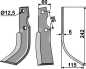 Preview: Fräsmesser 242x60mm, rechts